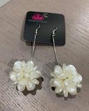Swing Big - White Earrings - Paparazzi Accessories Earrings FS-Bedazzle Me Pretty Mobile Fashion Boutique