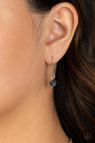 Swinging Shimmer - Blue Necklace - Paparazzi Accessories Necklace Bedazzle Me Pretty Mobile Fashion Boutique