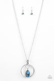 Swinging Shimmer - Blue Necklace - Paparazzi Accessories Necklace Bedazzle Me Pretty Mobile Fashion Boutique