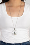 Swinging Shimmer - Green Necklace - Paparazzi Accessories Necklace Bedazzle Me Pretty Mobile Fashion Boutique