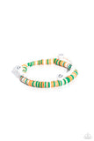 Tabloid Talent - Green Bracelet - Paparazzi Accessories Bracelet Bedazzle Me Pretty Mobile Fashion Boutique