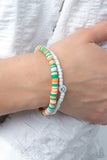 Tabloid Talent - Green Bracelet - Paparazzi Accessories Bracelet Bedazzle Me Pretty Mobile Fashion Boutique