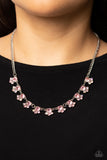 Tabloid Treasure - Pink Necklace - Paparazzi Accessories Necklace Bedazzle Me Pretty Mobile Fashion Boutique