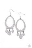 Taboo Trinket - Silver Earrings - Paparazzi Accessories Earrings Bedazzle Me Pretty Mobile Fashion Boutique