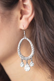 Taboo Trinket - Silver Earrings - Paparazzi Accessories Earrings Bedazzle Me Pretty Mobile Fashion Boutique