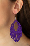Tahiti Tankini - Purple Earrings - Paparazzi Accessories Earrings Bedazzle Me Pretty Mobile Fashion Boutique
