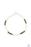 Tahiti Tide - Green Necklace - Paparazzi Accessories Necklace Bedazzle Me Pretty Mobile Fashion Boutique