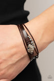 Tahoe Tourist - Brown Bracelet - Paparazzi Accessories Bracelet Bedazzle Me Pretty Mobile Fashion Boutique