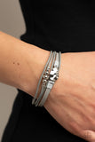 Tahoe Tourist - Silver Bracelet - Paparazzi Accessories Bracelet Bedazzle Me Pretty Mobile Fashion Boutique