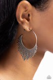 Tailored Tassel - Silver Earrings - Paparazzi Accessories Earrings Bedazzle Me Pretty Mobile Fashion Boutique
