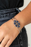 Taj Mahal Meadow - Blue Bracelet - Paparazzi Accessories Bracelet Bedazzle Me Pretty Mobile Fashion Boutique
