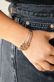 Taj Mahal Meadow - Orange Bracelet - Paparazzi Accessories Bracelet Bedazzle Me Pretty Mobile Fashion Boutique