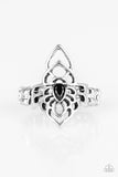 Taj MAHALO - Black Ring - Paparazzi Accessories Ring Bedazzle Me Pretty Mobile Fashion Boutique