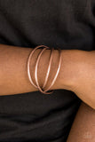 Take A CATWALK - Copper Bracelet - Paparazzi Accessories Bracelet Bedazzle Me Pretty Mobile Fashion Boutique