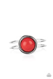 Take It From The POP! - Red Bracelet - Paparazzi Accessories Bracelet Bedazzle Me Pretty Mobile Fashion Boutique