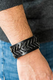 Take Me Out To The Ball Game - Black Bracelet - Paparazzi Accessories Bracelet Bedazzle Me Pretty Mobile Fashion Boutique