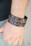 Take Me Out To The Ball Game - Brown Bracelet - Paparazzi Accessories Bracelet Bedazzle Me Pretty Mobile Fashion Boutique