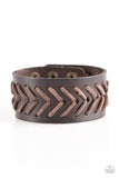 Take Me Out To The Ball Game - Brown Bracelet - Paparazzi Accessories Bracelet Bedazzle Me Pretty Mobile Fashion Boutique