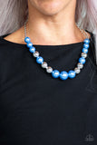 Take Note - Blue Necklace - Paparazzi Accessories Necklace Bedazzle Me Pretty Mobile Fashion Boutique