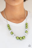 Take Note - Green Necklace - Paparazzi Accessories Necklace Bedazzle Me Pretty Mobile Fashion Boutique