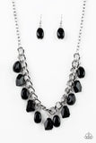 Take The COLOR Wheel! - Black Necklace - Paparazzi Accessories Necklace Bedazzle Me Pretty Mobile Fashion Boutique