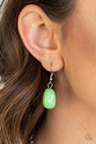 Take The COLOR Wheel! - Green Necklace - Paparazzi Accessories Necklace Bedazzle Me Pretty Mobile Fashion Boutique