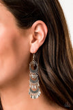 Take Your CHIME - Silver Earrings - Paparazzi Accessories Earrings Bedazzle Me Pretty Mobile Fashion Boutique