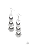 Take Your CHIME - Silver Earrings - Paparazzi Accessories Earrings Bedazzle Me Pretty Mobile Fashion Boutique