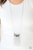 Take ZEN - Black Necklace - Paparazzi Accessories Necklace Bedazzle Me Pretty Mobile Fashion Boutique