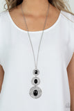 Talisman Trendsetter - Black Necklace - Paparazzi Accessories Necklace Bedazzle Me Pretty Mobile Fashion Boutique