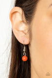 Talisman Trendsetter - Orange Necklace - Paparazzi Accessories Necklace Bedazzle Me Pretty Mobile Fashion Boutique