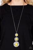 Talisman Trendsetter - Yellow Necklace - Paparazzi Accessories Necklace Bedazzle Me Pretty Mobile Fashion Boutique