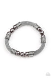 Talk Some SENSEI - Black Bracelet - Paparazzi Accessories Bracelet Bedazzle Me Pretty Mobile Fashion Boutique