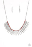 Tameless Tigress - Brown Necklace - Paparazzi Accessories Necklace Bedazzle Me Pretty Mobile Fashion Boutique
