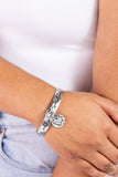 Tangible Thank You - Silver Bracelet - Paparazzi Accessories Bracelet Bedazzle Me Pretty Mobile Fashion Boutique