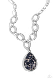 Tangible Tranquility - Black Necklace - Paparazzi Accessories Necklace Bedazzle Me Pretty Mobile Fashion Boutique