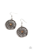 Tangible Twinkle - Brown Earrings - Paparazzi Accessories Earrings Bedazzle Me Pretty Mobile Fashion Boutique
