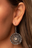 Tangible Twinkle - Brown Earrings - Paparazzi Accessories Earrings Bedazzle Me Pretty Mobile Fashion Boutique