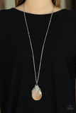 Tangled Gardens - Orange Necklace - Paparazzi Accessories Necklace Bedazzle Me Pretty Mobile Fashion Boutique