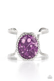Tantalizingly Terrazzo - Purple Bracelet - Paparazzi Accessories Bracelet Bedazzle Me Pretty Mobile Fashion Boutique
