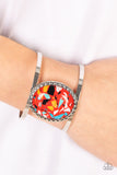 Tantalizingly Terrazzo - Red Bracelet - Paparazzi Accessories Bracelet Bedazzle Me Pretty Mobile Fashion Boutique