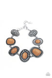 Taos Trendsetter - Brown Bracelet - Paparazzi Accessories Bracelet Bedazzle Me Pretty Mobile Fashion Boutique