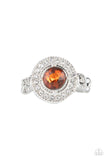 Targeted Timelessness - Brown Ring - Paparazzi Accessories Ring Bedazzle Me Pretty Mobile Fashion Boutique