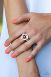 Targeted Timelessness - Brown Ring - Paparazzi Accessories Ring Bedazzle Me Pretty Mobile Fashion Boutique