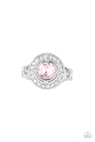 Targeted Timelessness - Pink Ring - Paparazzi Accessories Ring Bedazzle Me Pretty Mobile Fashion Boutique