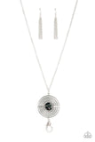 Targeted Tranquility - Black Lanyard - Paparazzi Accessories Lanyard Bedazzle Me Pretty Mobile Fashion Boutique