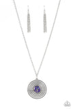 Targeted Tranquility - Purple Necklace - Paparazzi Accessories Necklace Bedazzle Me Pretty Mobile Fashion Boutique