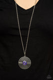 Targeted Tranquility - Purple Necklace - Paparazzi Accessories Necklace Bedazzle Me Pretty Mobile Fashion Boutique