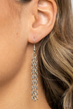 Targeted Tranquility - White Necklace - Paparazzi Accessories Necklace Bedazzle Me Pretty Mobile Fashion Boutique