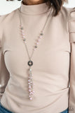 Tasseled Treasure - Pink Necklace - Paparazzi Accessories Necklace Bedazzle Me Pretty Mobile Fashion Boutique